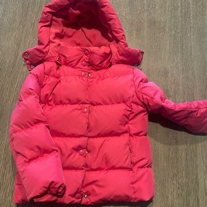 Pink/Fuchsia GAP girls puffer. Size SM